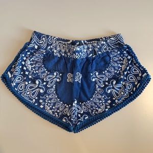 Girl’s Flowers By Zoe Bandana Print Navy Shorts 6